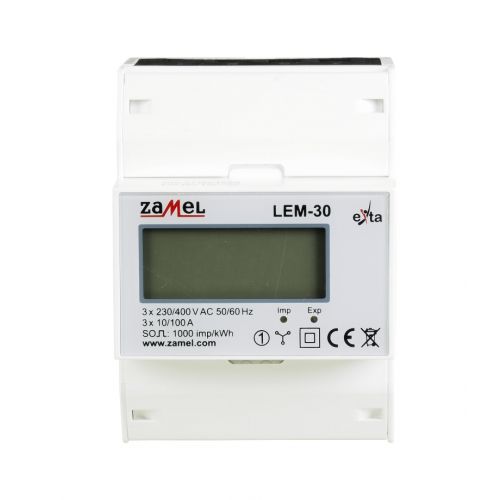 Licznik energii elektrycznej 3-fazowy LCD 100A 4-MOD TYP: LEM-30 EXT10000235 ZAMEL - 1[140].jpg